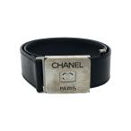 ショッピングCHANEL CHANEL◆ベルト/レザー/BLK/レディース