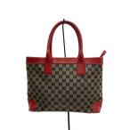 ショッピングgucci GUCCI◆トートバッグ_GGキャンバス/キャンバス/RED