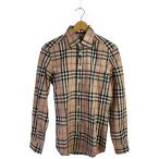 ショッピングBURBERRY BURBERRY BRIT◆長袖シャツ/S/コットン/BEG/チェック