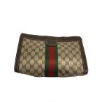 GUCCI◆クラッチバッグ/PVC/CML/総柄