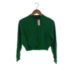 ショッピングカシミア CABaN◆コットンカシミヤクルーネックカーディガン/XS/カシミア/グリーン/39-02-14-02002/レディース/
