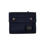 PORTER◆2つ折り財布/キャンバス/NVY/無地/メンズ