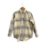 ショッピングロンハーマン MADISONBLUE◆ロンハーマン別注/19AW/ネルシャツ/S/ウール/GRY/チェック/MB194-5050RHM//