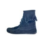 ショッピングMINNETONKA MINNETONKA◆ブーツ/--/BLK/スウェード/429