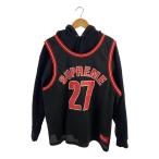 ショッピングsupreme Supreme◆21SS/Basketball Jersey Hooded Sweatshirt/パーカー/L/コットン/ブラック