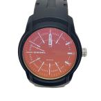 ショッピングdiesel DIESEL◆腕時計/アナログ/ラバー/BLK/BLK/SS/DZ-1819