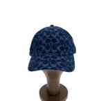 ショッピングシグネチャー COACH◆シグネチャー/ベースボールキャップ/L/コットン/IDG/総柄/レディース//