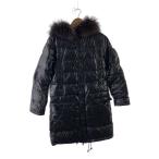 ショッピングduvetica DUVETICA◆CORCIRA/ダウンコート/ロングダウンジャケット/42/ナイロン/BLK