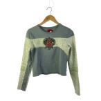 ショッピングJACOBS Heaven By Marc Jacobs◆長袖カットソー/M/コットン/GRN/無地/胸ワッペンの割れ有