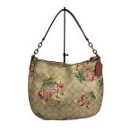 COACH◆ショルダーバッグ/--/BEG/花柄/F72656