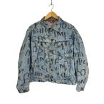 Supreme◆Gジャン/M/20AW/Black Ark Denim Trucker Jacket/内側、袖口シミ有り