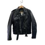 Schott◆613XX/復刻/サボテン黒タグ/ワンスター/ダブルライダースジャケット/36/レザー/BLK