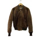 ショッピングschott Schott◆80s/スウェード/レザージャケット・ブルゾン/--/スウェード/BRW