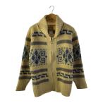 ショッピングカウチン PENDLETON◆70s/カウチンニット/ショールカラー/ニット・セーター(厚手)/M/ウール/CRM/総柄//