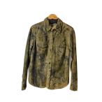 ショッピングGAP GAP◆長袖ブラウス/L/レザー/KHK