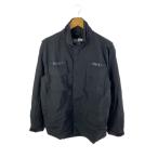 ショッピングstussy STUSSY◆90s/OLD/オールド/リップストップ/ミリタリージャケット/ナイロンジャケット/--/ナイロン/BLK
