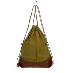 ショッピングリネン SUNSEA◆Bangladesh Linen Knapsack/ナップサック/リネン/CML