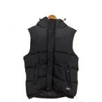 ショッピングzara ZARA◆ベスト/L/ポリエステル/BLK