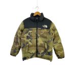 THE NORTH FACE◆NOVELTY NUPTSE JACKET_ノベルティーヌプシジャケット/L/ナイロン/KHK/カモフラ