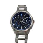 CASIO◆ソーラー腕時計_OCEANUS/アナログ/BLK/SLV