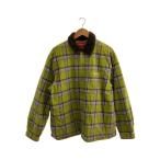 ショッピングsupreme Supreme◆21AW/Faux Fur Collar Flannel Shirt/ジャケット/L/コットン/GRN/チェック//
