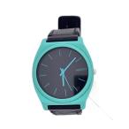 ショッピングnixon NIXON◆クォーツ腕時計/アナログ/レザー/BLK/BLK/THE TIME TELLER