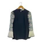 mame kurogouchi◆長袖ブラウス/2/--/BLK/花柄/MM23PS-SH736