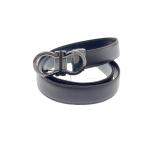 Salvatore Ferragamo* gun chi-ni/ двойной gun chi-ni/ ремень / кожа /BRW/ мужской / пряжка часть маленькая царапина иметь 