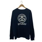 STUSSY◆SSリンクロゴ/スウェット/XL/コットン/ネイビー