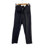 ショッピングVivienne Vivienne Westwood MAN◆ストレートパンツ/44/ウール/ブラック/ストライプ/4945-1705/ベルト付