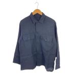 COMOLI◆カシミア和紙C.P.Oジャケット/20AW/長袖シャツ/2/カシミア/ネイビー/S03-02007