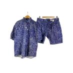 FAT* выставить / рубашка с коротким рукавом / шорты / хлопок / голубой /peiz Lee 