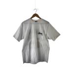 STUSSY◆WITHERED FLOWER TEE/Tシャツ/M/コットン/ホワイト