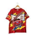 NAS CAR/use製/Tシャツ/XL/コットン/RED/プリント//