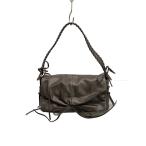 ショッピングzara ZARA◆ショルダーバッグ/レザー/ブラウン