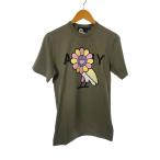 OCTOBERS VERY OWN(OVO)◆村上隆/Tシャツ/XS/コットン/KHK/H19-KT-C02-OL-01