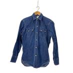 Levi’s◆98年/ショートホーン復刻/USA製/バレンシア/ウエスタン長袖シャツ/S/コットン/7205 1018