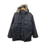 STUSSY◆ダウンジャケット/L/ナイロン/BLK/無地