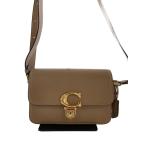 ショッピングcoach COACH◆ショルダーバッグ/レザー/BEG/無地/C7936//
