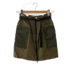 ショッピングmoncler MONCLER◆GREEN Cargo skirt/カーキ/スカート/40/コットン/KHK/H10932D000085962Q