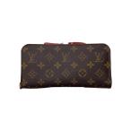 ショッピングVUITTON LOUIS VUITTON◆ポルト・フォイユ・アンソリット/長財布/モノグラム・キャンバス/ブラウン/ルージュ/M66567//