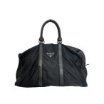 PRADA* сумка "Boston bag" / нейлон /BLK/ одноцветный 