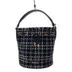 FURLA◆ハンドバッグ/--/BLK/チェック