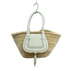 Chloe◆カゴバッグ/--/WHT