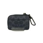 COACH◆コインケース/レザー/NVY/モノグラム/メンズ