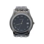 GUCCI◆クォーツ腕時計/アナログ/ステンレス/BLK/SLV/5500M