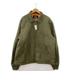 STUSSY◆フライト ジャケット Flight Jacket /XL/ナイロン/KHK/115367