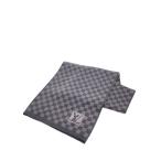 ショッピングダミエ LOUIS VUITTON◆ダミエ エシャルププティ マフラー/ウール/GRY/チェック/メンズ/402330
