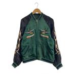 ショッピングスカジャン SATORI◆スカジャン/M/レーヨン/GRN