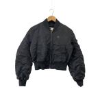 DIESEL◆G Manua Rev Jacket/G-MANUA-OUT-N/クロップドMA-1ジャケット/XS/RAEZA